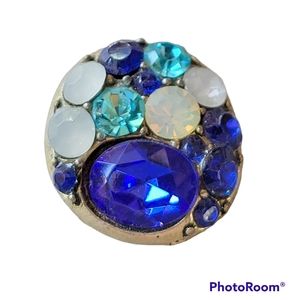 Blue and White Snap for Snap Jewelry